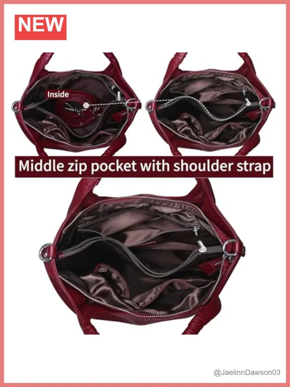 Genuine Leather Women's Satchel Bag Crossbody Shoulder Hobo Purse
